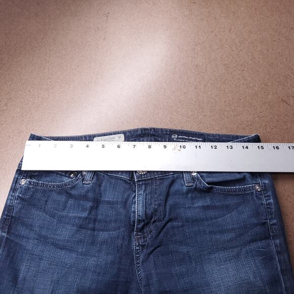 AG Jeans Women 28R Blue Angelina Petite Boot Stretch Y2K Western Cowgirl Chic - Picture 4 of 11